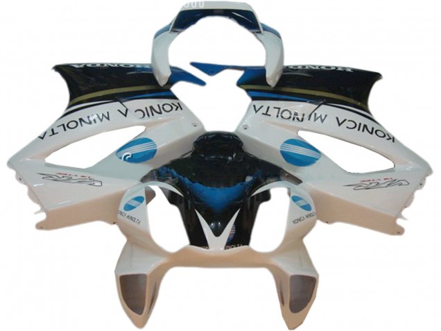 Carena Moto Honda VFR 800 2002-2013 - Bianco Blu Nero Konica Minolta