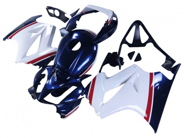 Carena Moto Honda VFR 800 2002-2013 - Bianco Rosso Blu Scuro