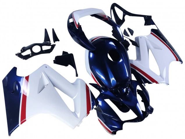 Carena Moto Honda VFR 800 2002-2013 - Bianco Rosso Blu Scuro