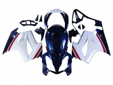 Carena Moto Honda VFR 800 2002-2013 - Bianco Rosso Blu Scuro Fabbrica