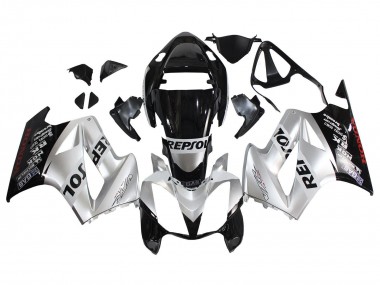 Carena Moto Honda VFR 800 2002-2013 - Argento Nero Lucido Repsol Fabbrica