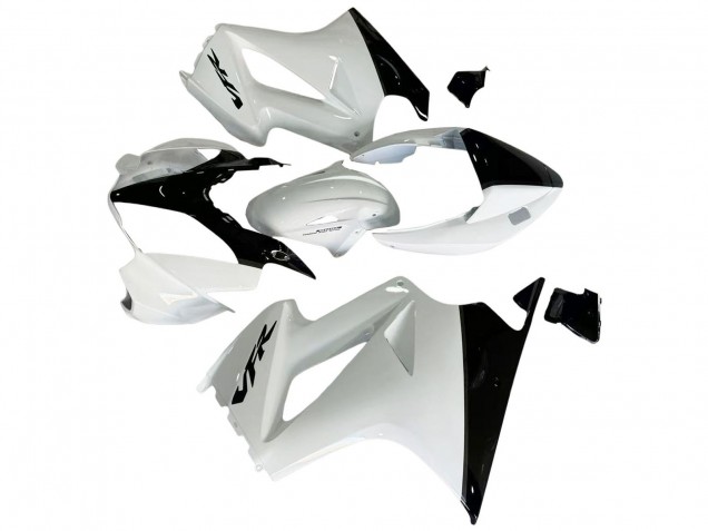 Carena Moto Honda VFR 800 2002-2013 - Bianco Perla Nero Lucido Decal
