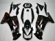 Carena Moto Kawasaki EX650 2006-2008 - Nero Lucido Rosso Fiamma