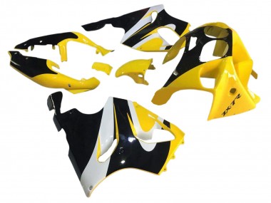 Carena Moto Kawasaki ZX7R 1996-2003 - Giallo Bianco Nero Lucido Fabbrica