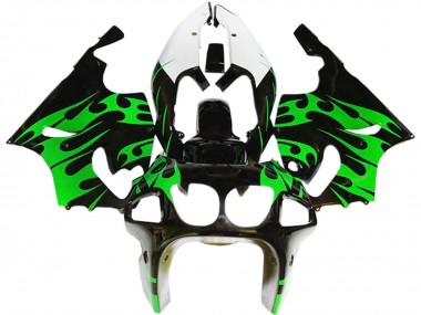 Carena Moto Kawasaki ZX7R 1996-2003 - Verde Nero Lucido Bianco Fabbrica