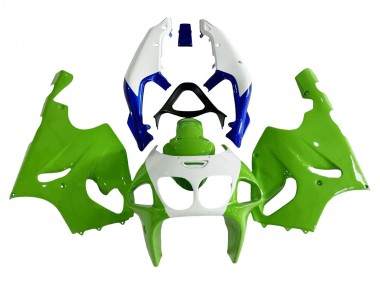 Carena Moto Kawasaki ZX7R 1996-2003 - Bianco Verde Blu Fabbrica