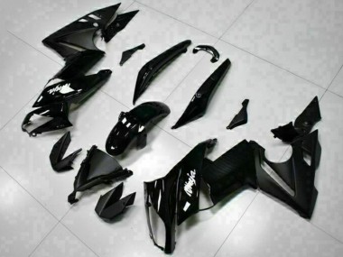 Carena Moto Kawasaki EX650 2009-2011 - Nero Lucido Bianco Decal Fabbrica