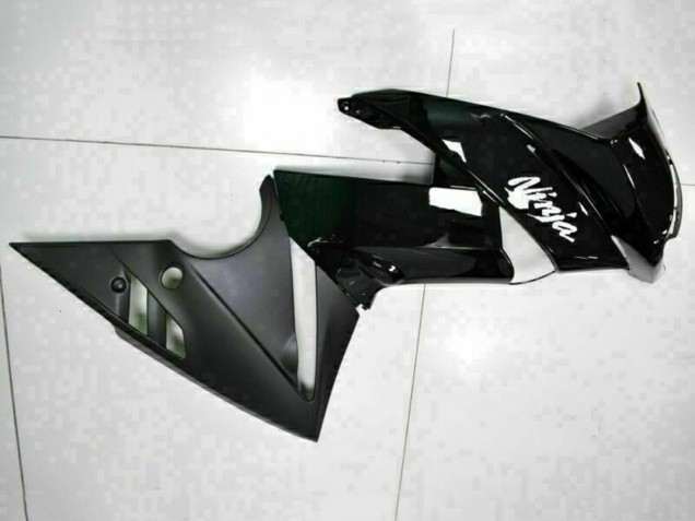 Carena Moto Kawasaki EX650 2009-2011 - Nero Lucido Bianco Decal