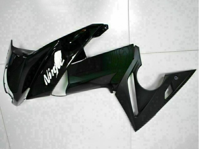Carena Moto Kawasaki EX650 2009-2011 - Nero Lucido Bianco Decal