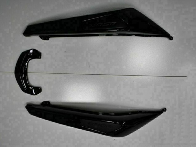 Carena Moto Kawasaki EX650 2009-2011 - Nero Lucido Bianco Decal