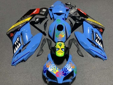 Carena Moto Honda CBR1000RR 2004-2005 - Blu Giallo Nero Rosso Squalo Fabbrica