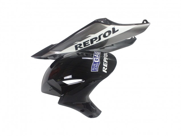 Kit Carena Moto Honda CBR1000RR 2004-2005 - Argento Bianco Nero Lucido Repsol