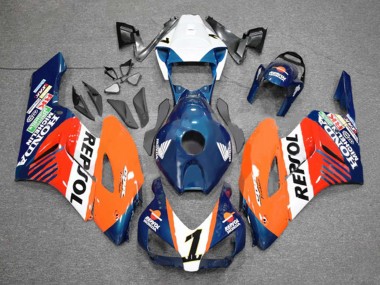 Carena Moto Honda CBR1000RR 2004-2005 - Arancia Bianco Rosso Blu Repsol Fabbrica