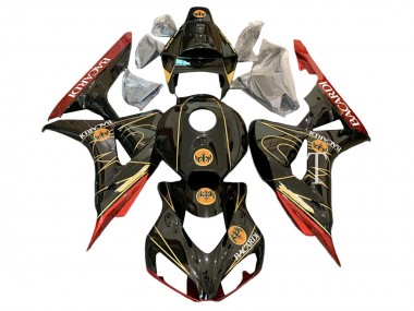 Carena Moto Honda CBR1000RR 2006-2007 - Nero Lucido Rosso Oro BACARDI Fabbrica
