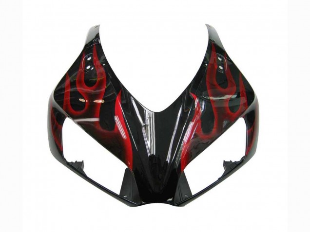 Carena Moto Honda CBR1000RR 2006-2007 - Nero Lucido Rosso Fiamma