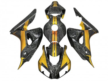 Carena Moto Honda CBR1000RR 2006-2007 - Oro Nero Forgiato Fibra di Carbonio Fabbrica