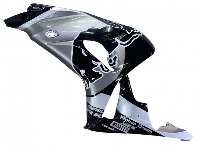 Carena Moto Honda CBR1000RR 2006-2007 - Argento Nero Lucido Red Bull