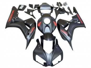 Carena Moto Honda CBR1000RR 2006-2007 - Nero Opaco Rosso Decals Fabbrica