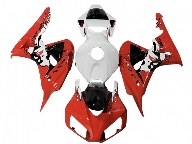 Carena Moto Honda CBR1000RR 2006-2007 - Bianco Rosso Nero Lucido