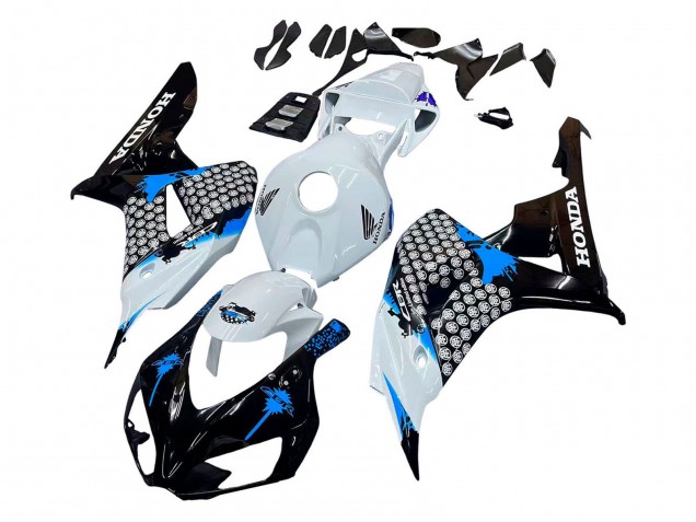 Carena Moto Honda CBR1000RR 2006-2007 - Bianco Blu Nero Lucido