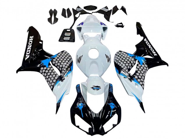 Carena Moto Honda CBR1000RR 2006-2007 - Bianco Blu Nero Lucido
