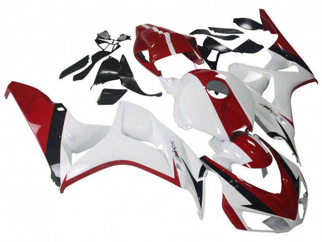 Kit Carena Moto Honda CBR1000RR 2006-2007 - Bianco Rosso Nero Lucido