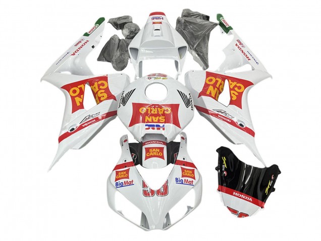 Carena Moto Honda CBR1000RR 2006-2007 - Bianco Rosso San Carlo