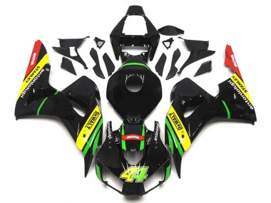 Carena Moto Honda CBR1000RR 2006-2007 - Nero Lucido Giallo Verde Rosso Motul 44 Fabbrica