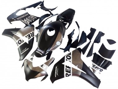 Carena Moto Honda CBR1000RR 2008-2011 - Argento Nero Opaco Repsol Fabbrica