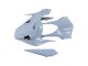 Carena Moto Honda CBR1000RR 2012-2016 - Grigio Chiaro Nero Lucido Red Bull