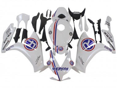 Carena Moto Honda CBR1000RR 2012-2016 - Bianco Blu Rosso Repsol Fabbrica