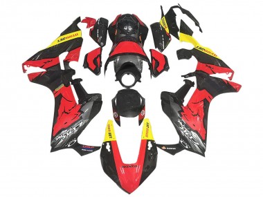 Carena Moto Honda CBR1000RR 2017-2023 - Rosso Giallo Nero Fibra di Carbonio Fabbrica