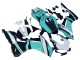 Carena Moto Honda CBR1000RR 2017-2023 - Bianco Azzurro Chiaro Nero Lucido