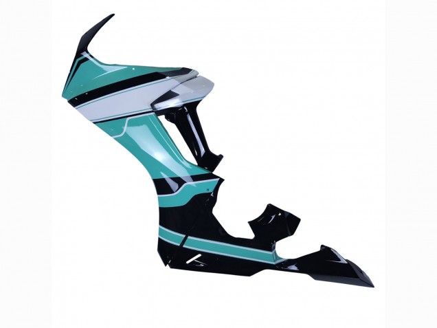 Carena Moto Honda CBR1000RR 2017-2023 - Bianco Azzurro Chiaro Nero Lucido