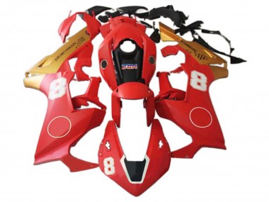 Carena Moto Honda CBR1000RR 2017-2023 - Rosso Oro Nero HRC 8 Fabbrica