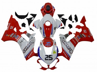 Carena Moto Honda CBR1000RR 2017-2023 - Bianco Rosso Blu 25 Fabbrica