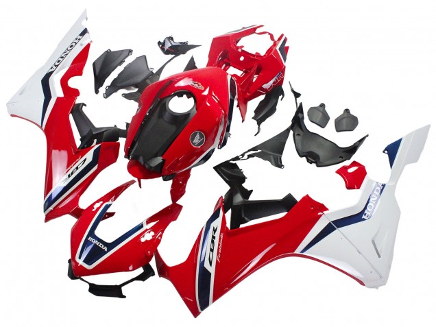 Carene Moto Honda CBR1000RR 2017-2024 - Bianco Rosso Blu Scuro Fireblade