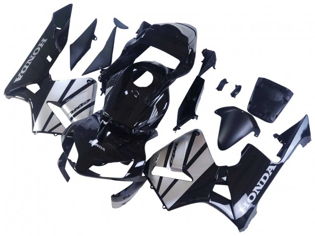 Carena Moto Honda CBR600RR 2003-2004 - Argento Nero Lucido