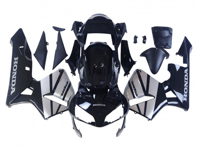 Carena Moto Honda CBR600RR 2003-2004 - Argento Nero Lucido