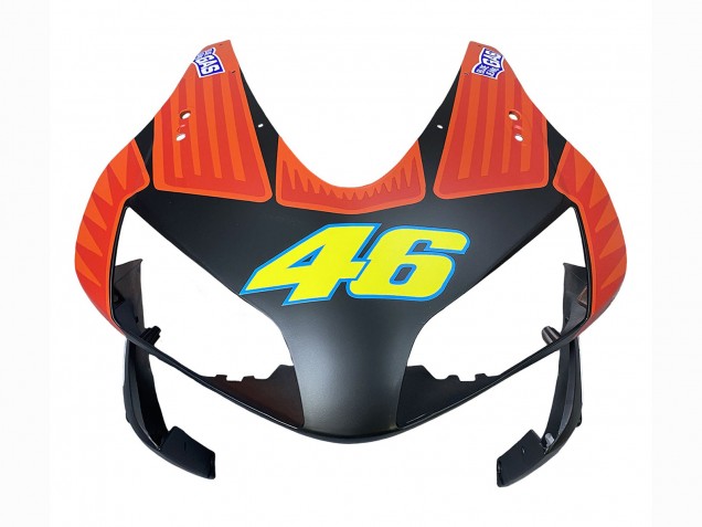 Carena Moto Honda CBR600RR 2003-2004 - Nero Opaco Arancia Repsol Rossi 46