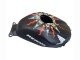 Carena Moto Honda CBR600RR 2003-2004 - Nero Opaco Arancia Repsol Rossi 46