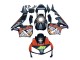 Carena Moto Honda CBR600RR 2003-2004 - Nero Opaco Arancia Repsol Rossi 46