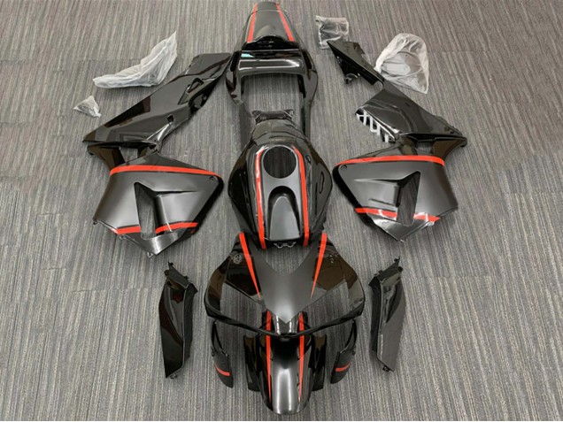 Carena Moto Honda CBR600RR 2003-2004 - Nero Lucido Rosso Banda