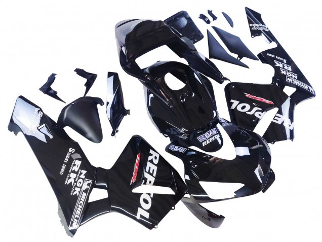 Carena Moto Honda CBR600RR 2003-2004 - Nero Lucido Bianco Repsol