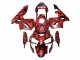 Carena Moto Honda CBR600RR 2003-2004 - Nero Rosso Grigio Camouflage