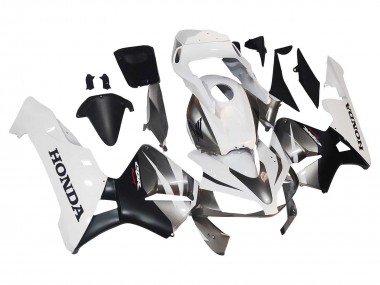 Carena Moto Honda CBR600RR 2003-2004 - Bianco Nero Opaco Corsa Fabbrica