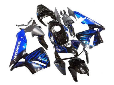 Carena Moto Honda CBR600RR 2005-2006 - Nero Lucido Blu Fiamma Fabbrica