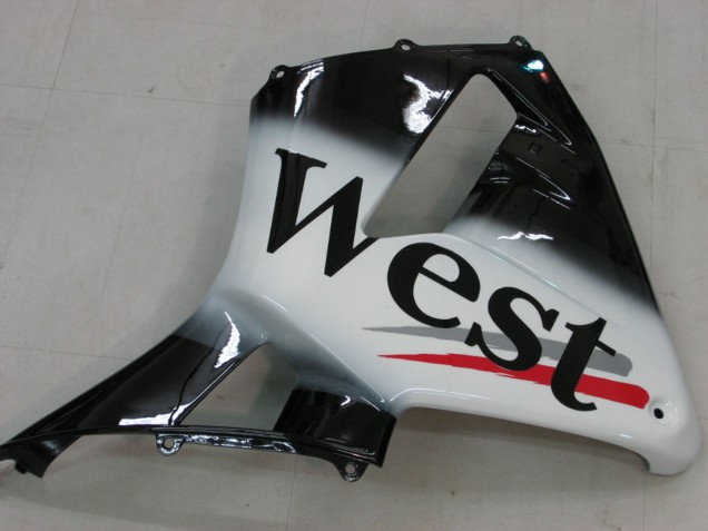 Carena Moto Honda CBR600RR 2005-2006 - Nero Lucido Bianco West
