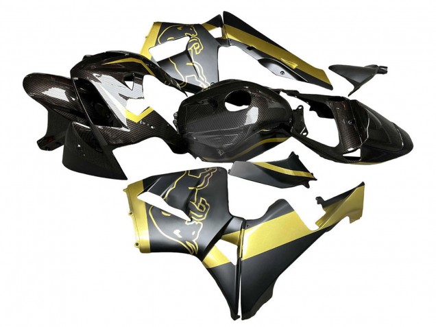 Carena Moto Honda CBR600RR 2005-2006 - Nero Oro Fibra di Carbonio
