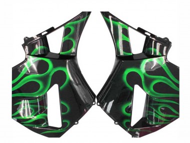 Carena Moto Honda CBR600RR 2005-2006 - Nero Lucido Verde Fiamma Fabbrica